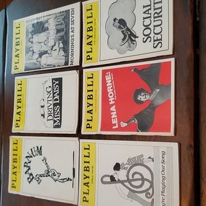 Lot of 6 1980's Broadway Playbills for those who Love Broadway!